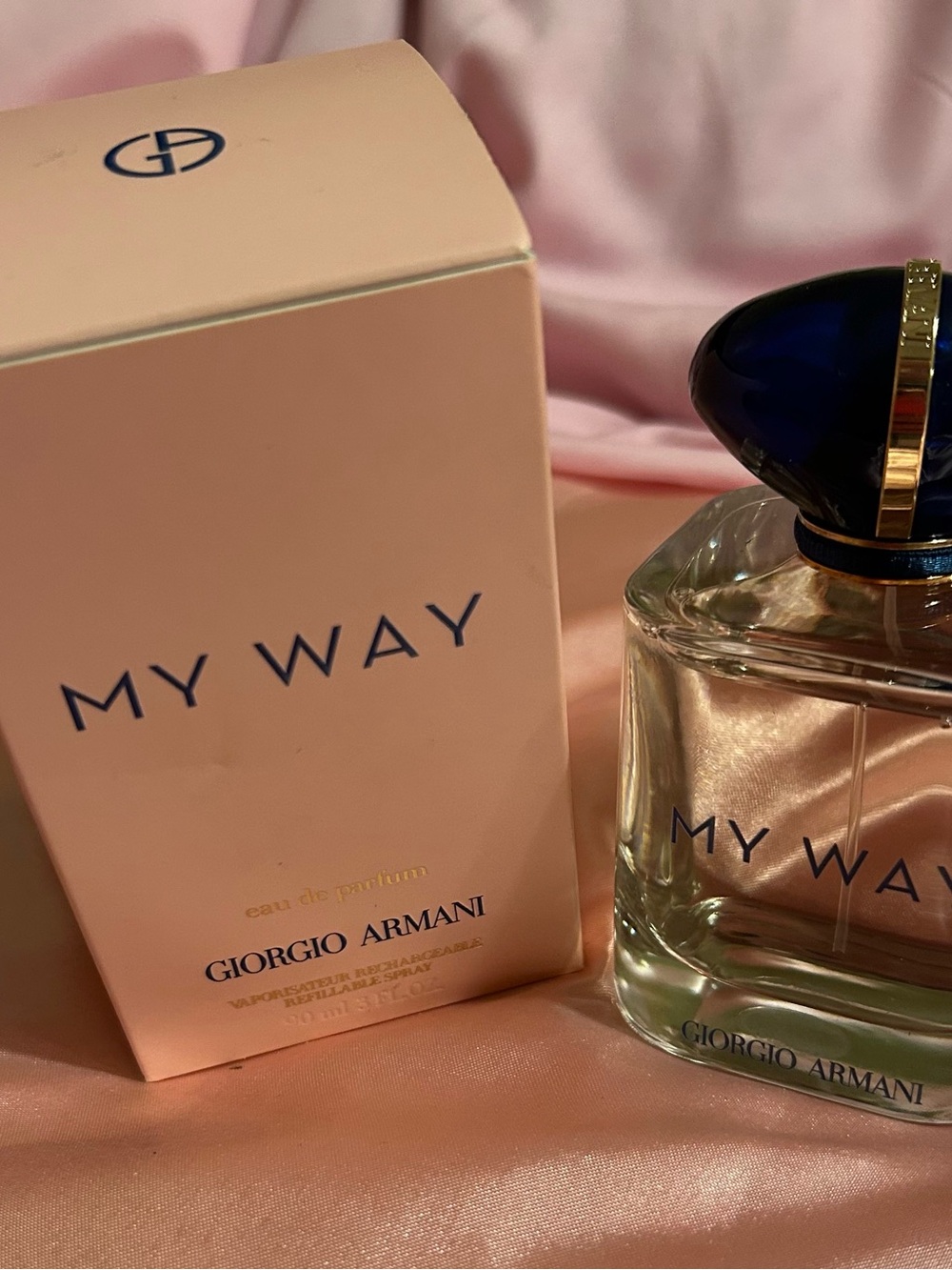 Giorgio Armani My Way - Soft Pink Box with Deep Blue Cap